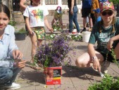 Atelier participatif de confection de mandalas avec les produits de la nature organisé par Groupe Folklorique du Pays de Hanau de Bouxwiller