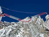 La flèche de la grue du chantier des Grands Montets s’est disloquée