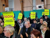 Une action contre le demi-échangeur sur l'A7 pendant les vœux de la maire