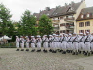 Remise des fourragères à la section Leclerc du 27e BCA