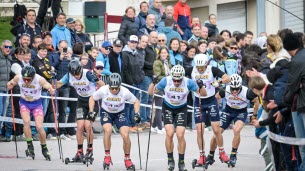 Ski de fond : victorieux à La Bresse, Lucas Chanavat et Liv Coupat sont champions de France de rollerski