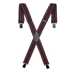 Wolverine 48 in. L X 2 in. W Polyester Industrial Suspenders Black/Red 1 pair