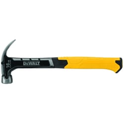 DeWalt 16 oz Smooth Face Curve Claw Hammer 11-3/4 in. Steel Handle