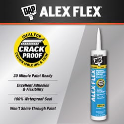 DAP Alex Flex White Acrylic Latex Interior Molding and Trim Sealant 10.1 oz