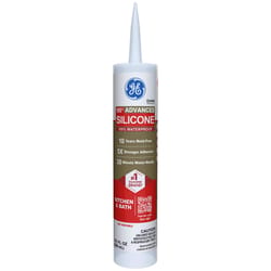 GE Advanced Clear Silicone 2 Kitchen and Bath Caulk Sealant 10.1 oz