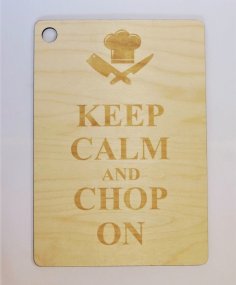 Laser Cut Chopping Board Birch Plywood 6mm DXF File