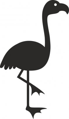 Bird Silhouette Vector dxf File