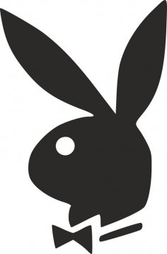 Playboy bunny logo dxf File