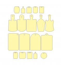 Laser Cut Cutting Board Shapes Free Vector