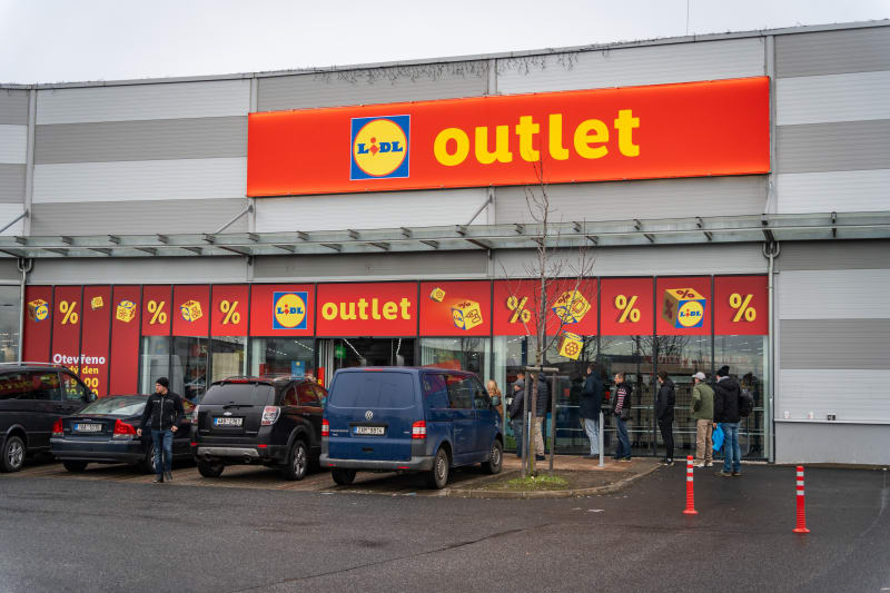 Prodejna Lidl Outlet v pražských Štěrboholech