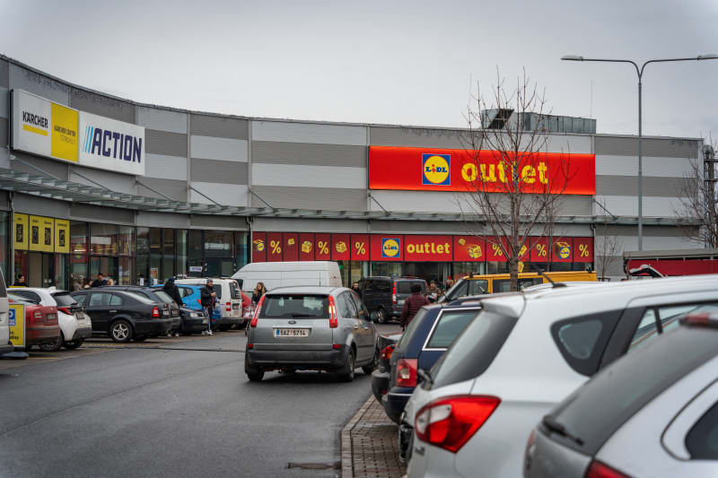 Prodejna Lidl Outlet v pražských Štěrboholech