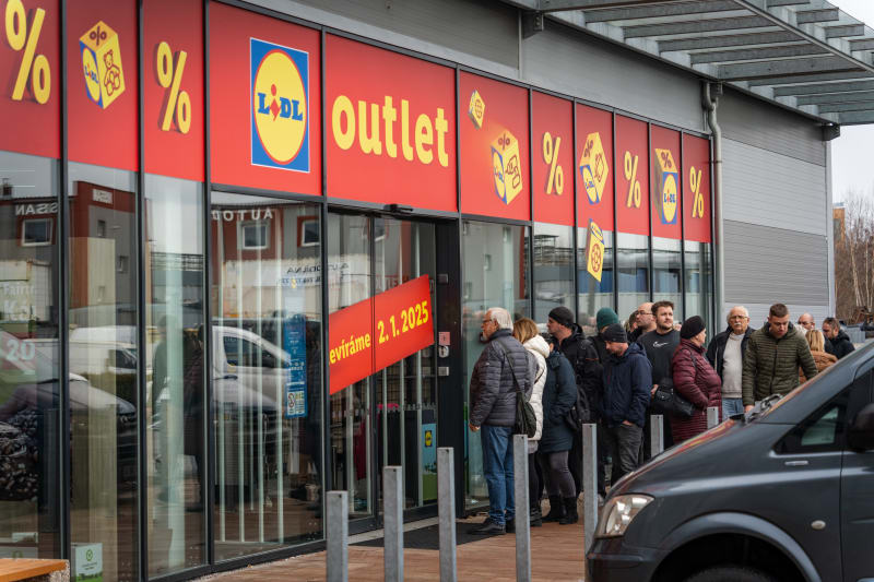 Prodejna Lidl Outlet v pražských Štěrboholech