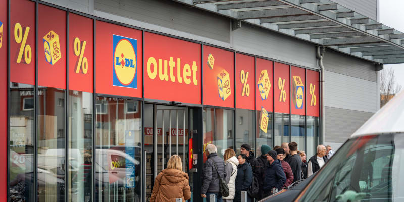 Prodejna Lidl Outlet v pražských Štěrboholech