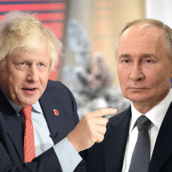 Boris Johnson a Vladimir Putin