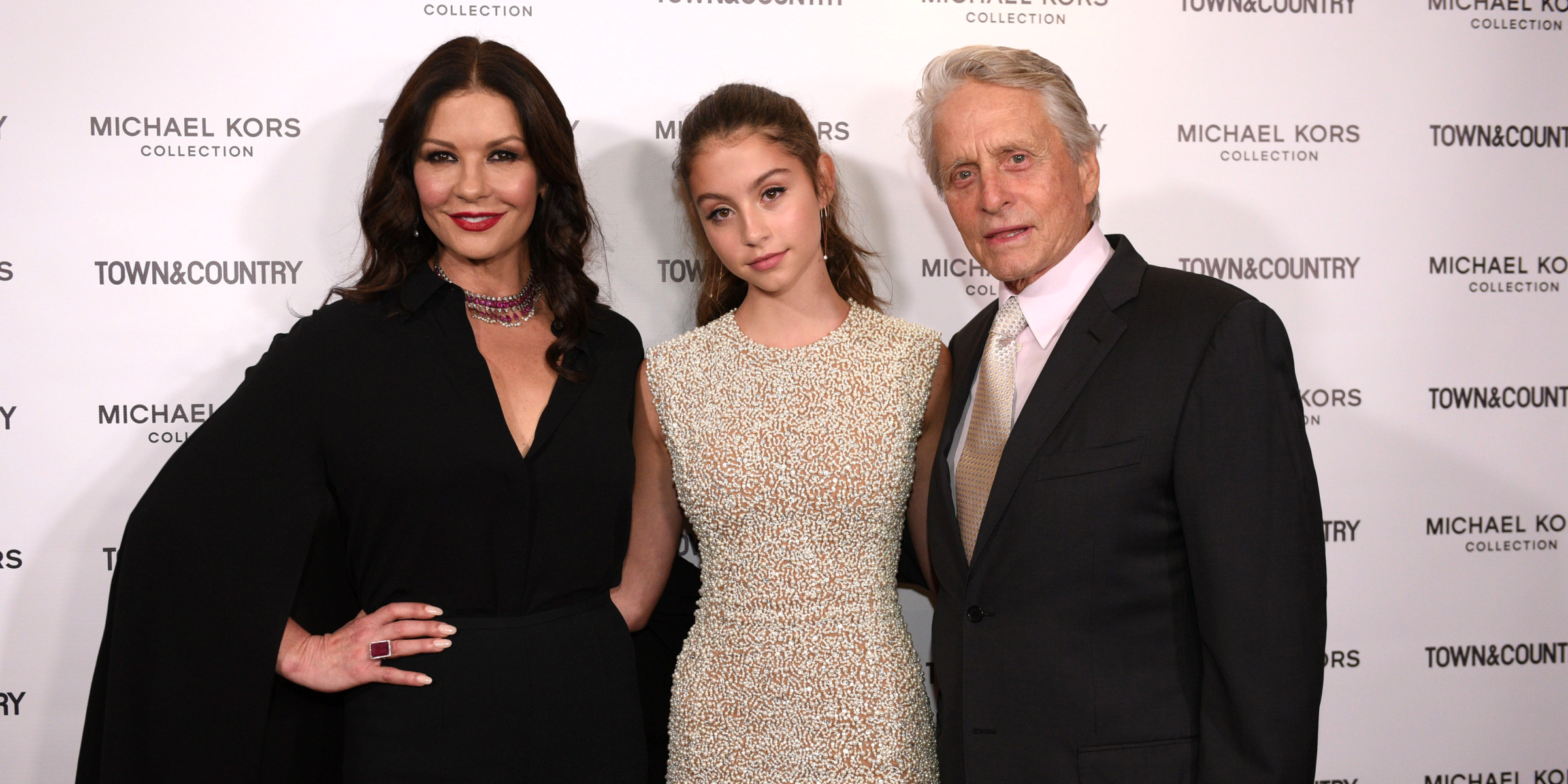 Catherine Zeta-Jones, Carys Douglas, and Michael Douglas | Source: Getty Images