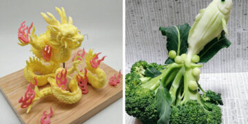 Japanese Artist Gaku Uses Fruits And Vegetables To Create Intricate Food Art