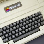 Photograph of a keyboard of a late '80s/early '90s computer.