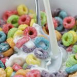 fruit cereal in a bowl