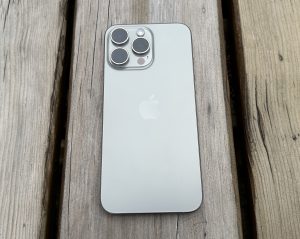 The iPhone 15 Pro Max with three cameras