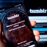 Tumblr app open on an Android phone