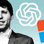 Montage of Sam Altman, OpenAI, and MSFT logos