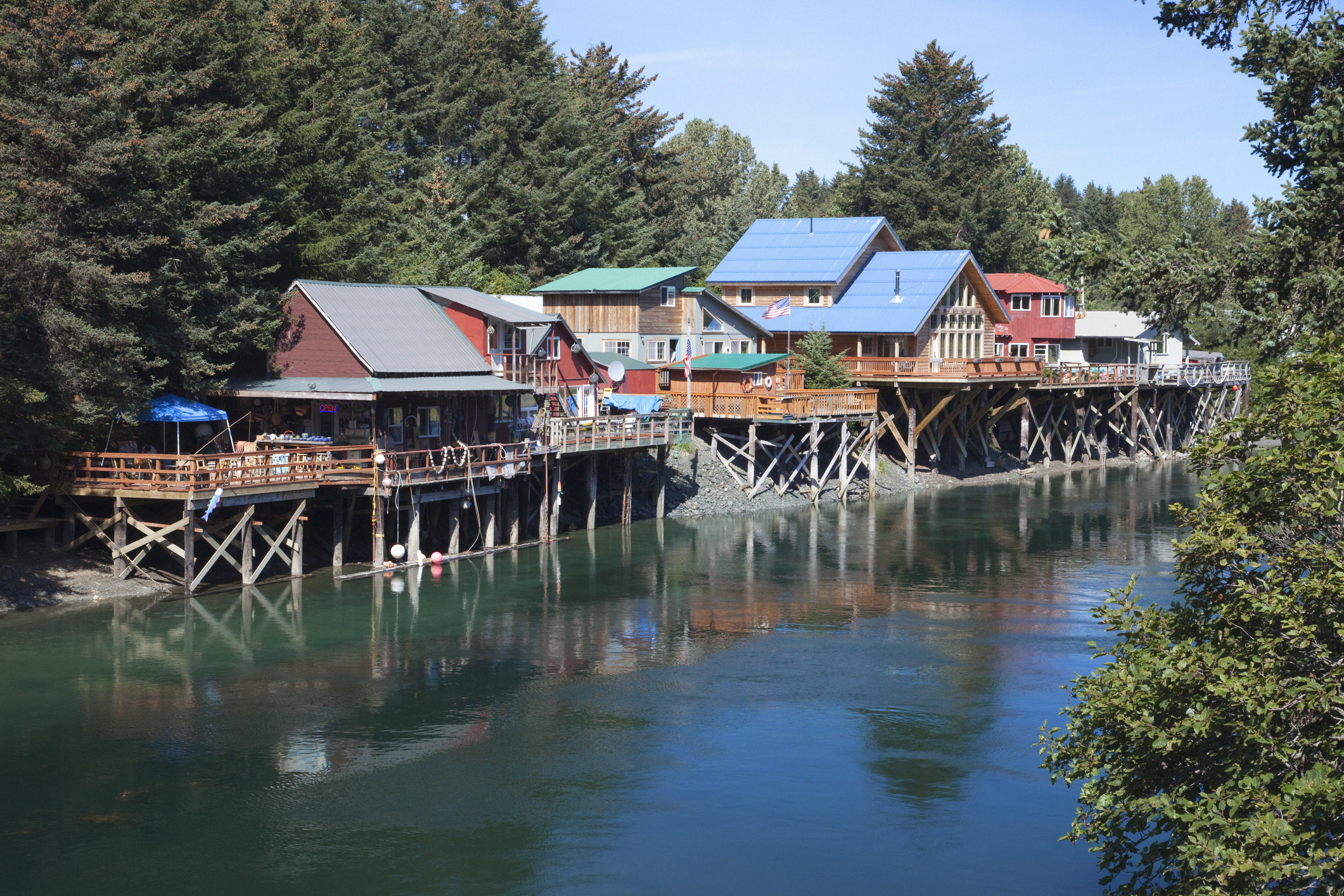 Houses on stilts