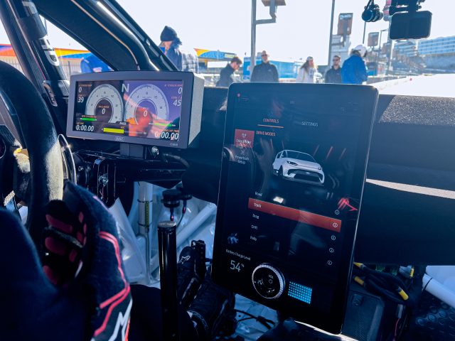 Ford Supervan cockpit.