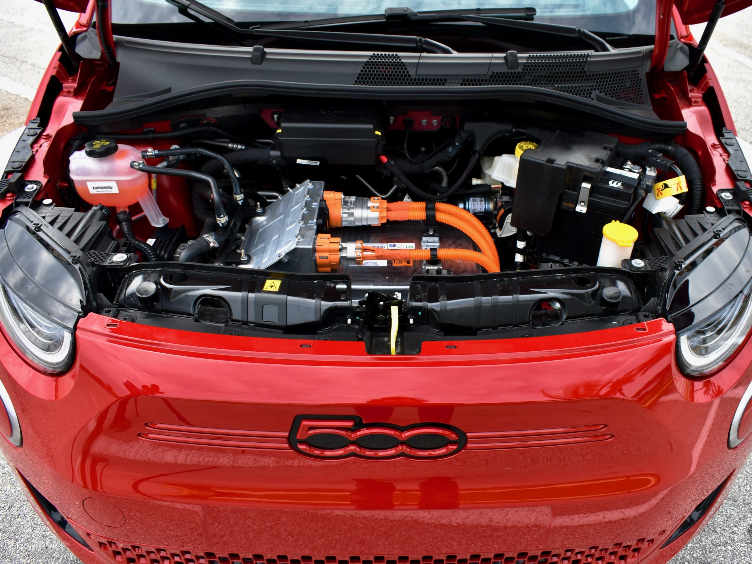 A look under the hood of the Fiat 500e