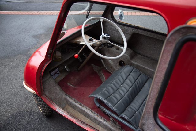 The Peel P50 interior