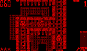 A screenshot of Jack Bros. on the Virtual Boy.