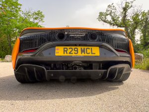 The rear of a McLaren Artura