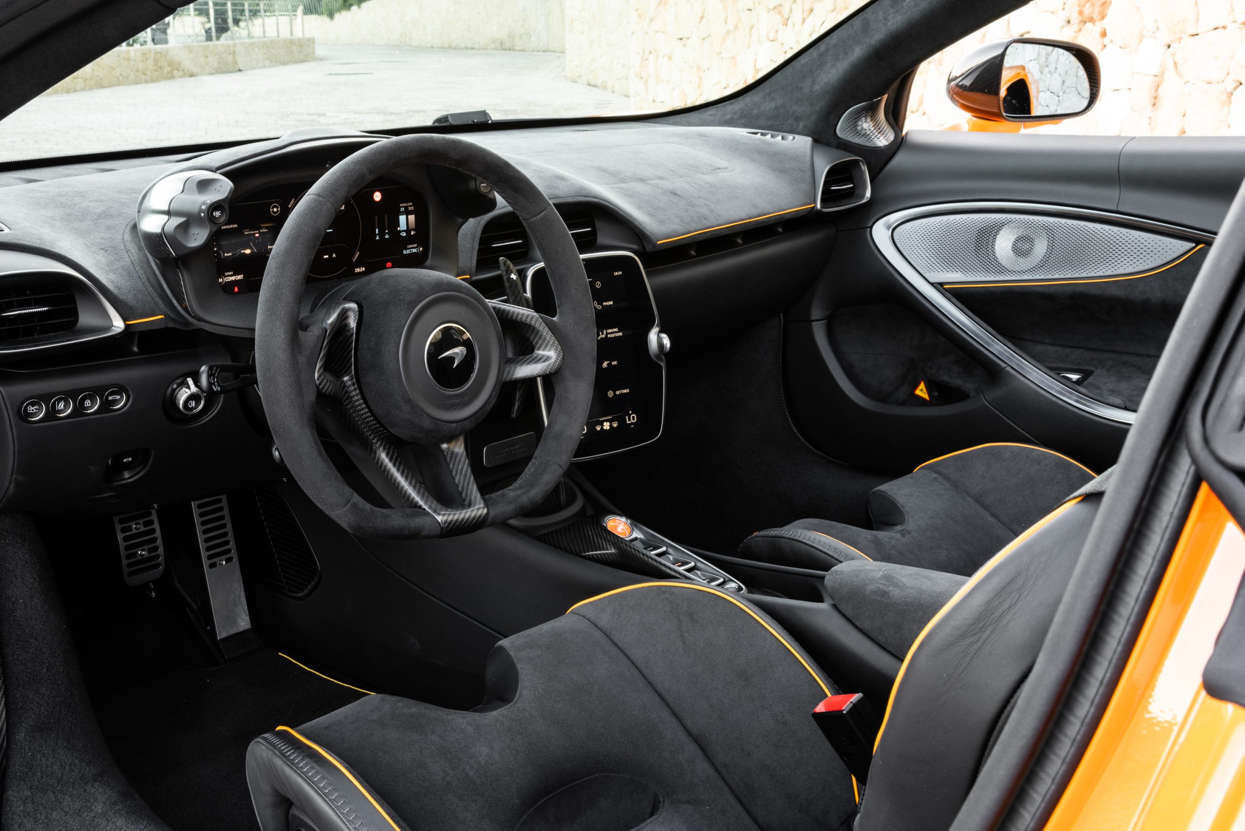 A McLaren Artura Spider interior