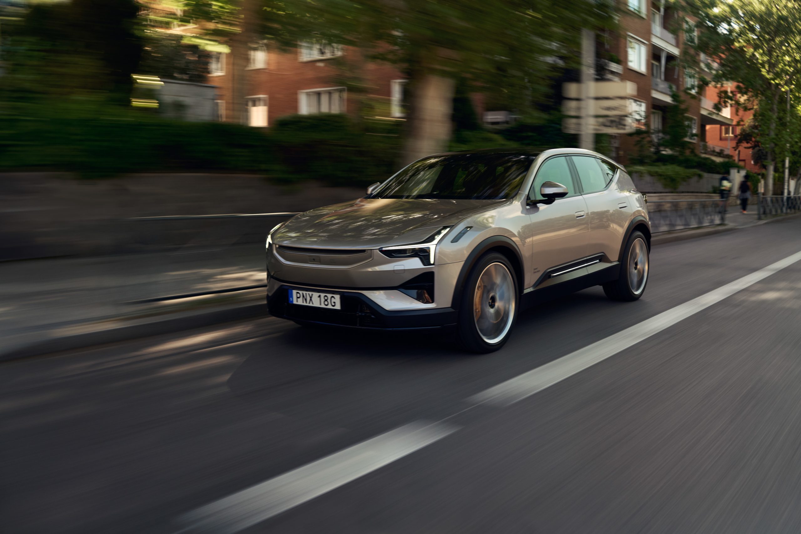 A polestar 3 on the road