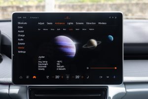 The Polestar 4 infotainment page for Jupiter