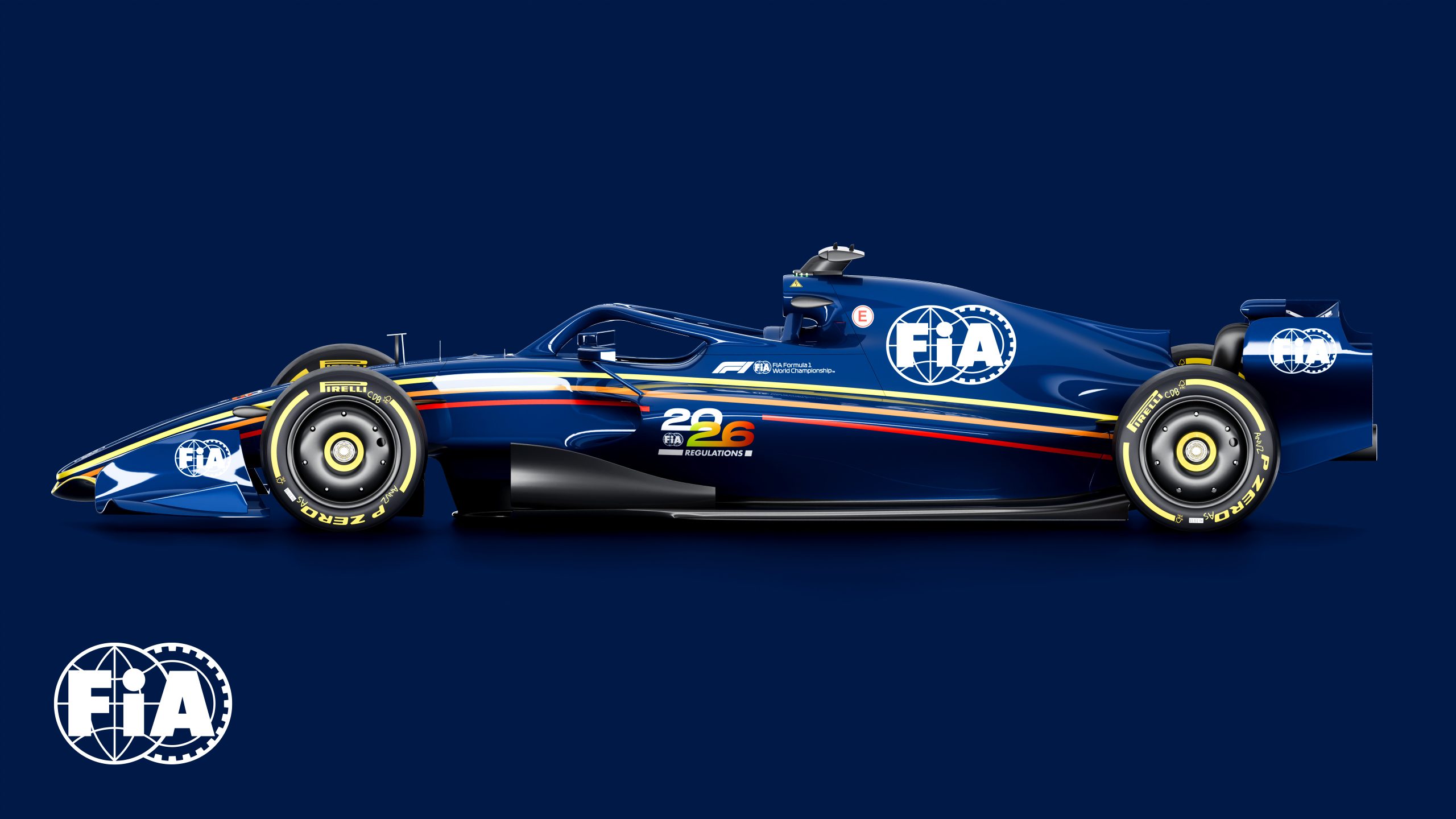 A render of a 2026 F1 car