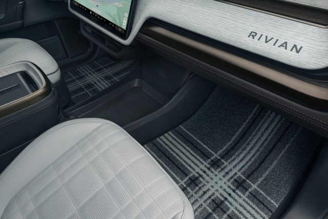 Rivian footwell carpet