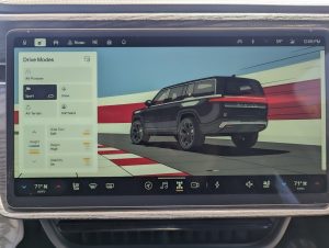 Rivian infotainment screen