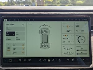 Rivian infotainment screen