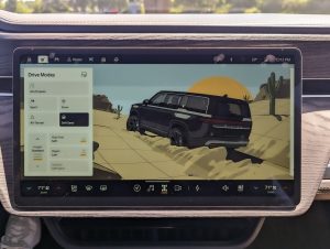 Rivian infotainment screen