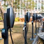 Urban outdoor electric vehicle charging station