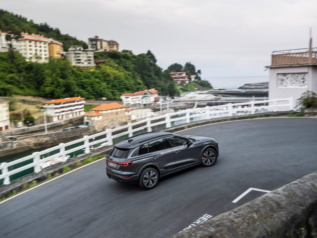 A grey Audi SQ6 on a Spanish road