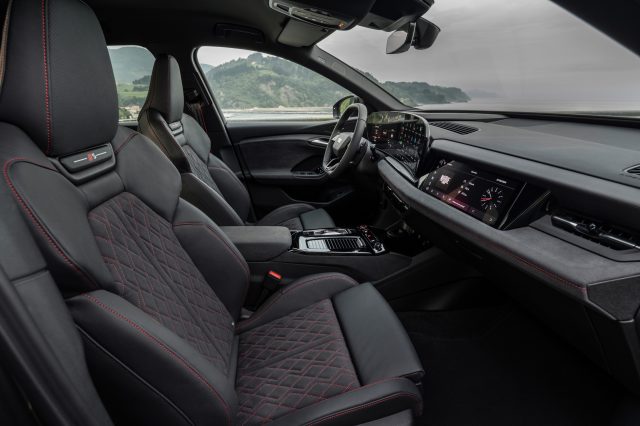 An Audi SQ6 e-tron interior