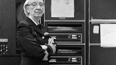 opper in a computer room in Washington, D.C., 1978