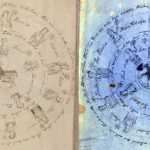 side by side images of a folio from the voynich manuscript with its multispectral counterpart on the right