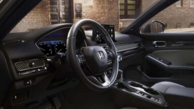 A Honda Civic interior