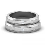 Pulse of Love platinum Weding Bands