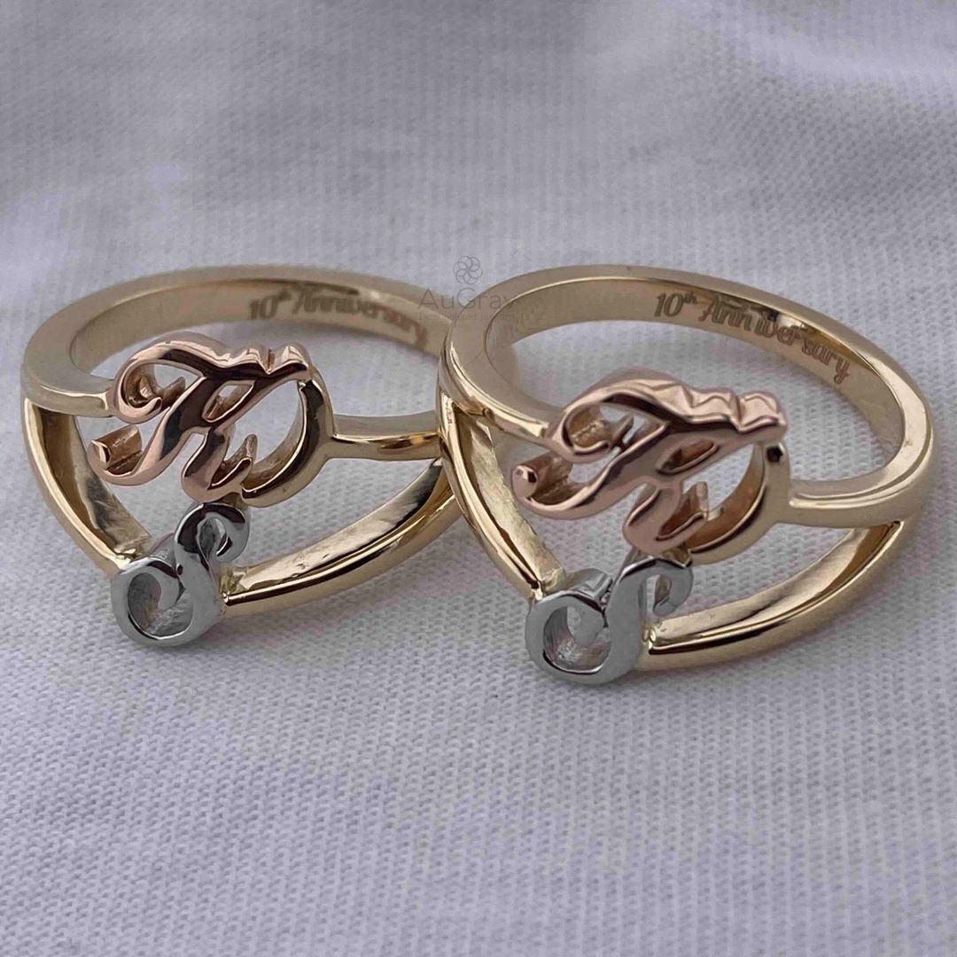 Modern Merge Triple Fusion Platinum Couple Rings2