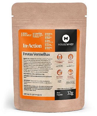 IN-ACTION - Frutas Vermelhas - caixa 15 sachês individuais 32g