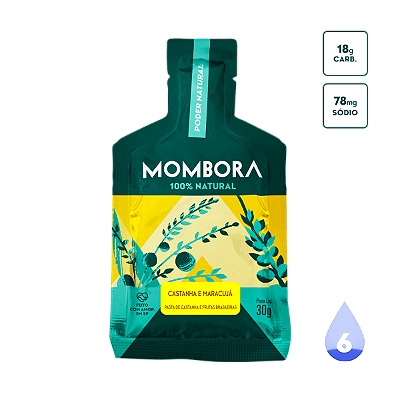 GEL MOMBORA - CASTANHA E MARACUJÁ 30g