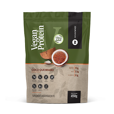 VEGAN PROTEIN COCO QUEIMADO - POUCHE - 450g